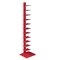 Southern Enterprises 65.25" Red Contemporary Multifunctional Spine Tower Shelf